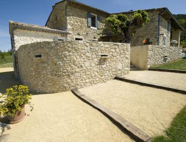 Allées et bordure de jardin en sable stabilisé Artevia® Sable