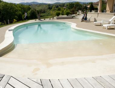 Terrasse de piscine en béton désactivé Artevia® Relief