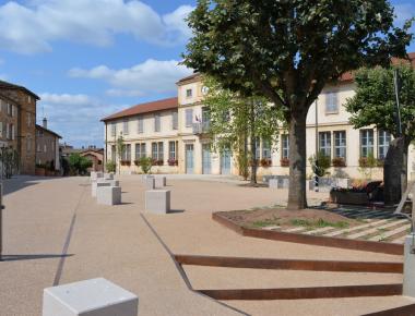 Aménagement et construction de place en béton désactivé Artevia® Relief